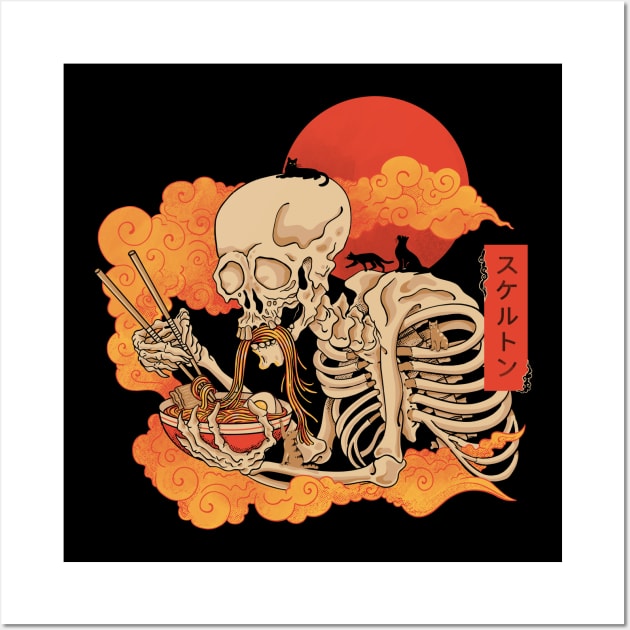 Shinigami Ramen and Cats Wall Art by ppmid